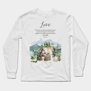 bible verse about love Long Sleeve T-Shirt